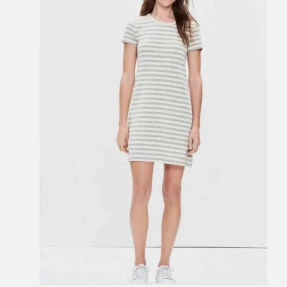 Madewell Striped T-shirt Dress - Picture 1 of 10
